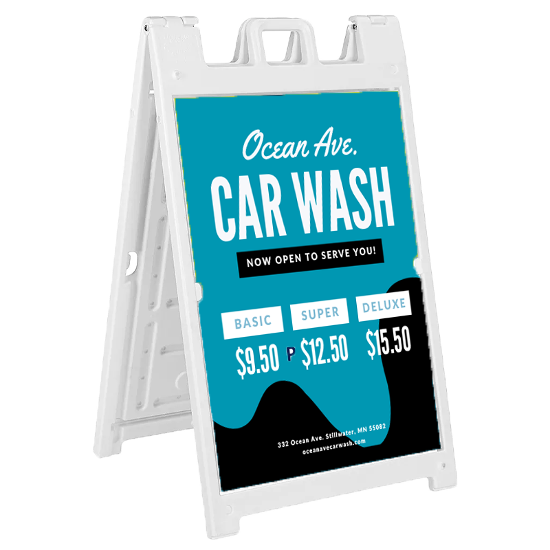 Car Wash A-Frame Sign