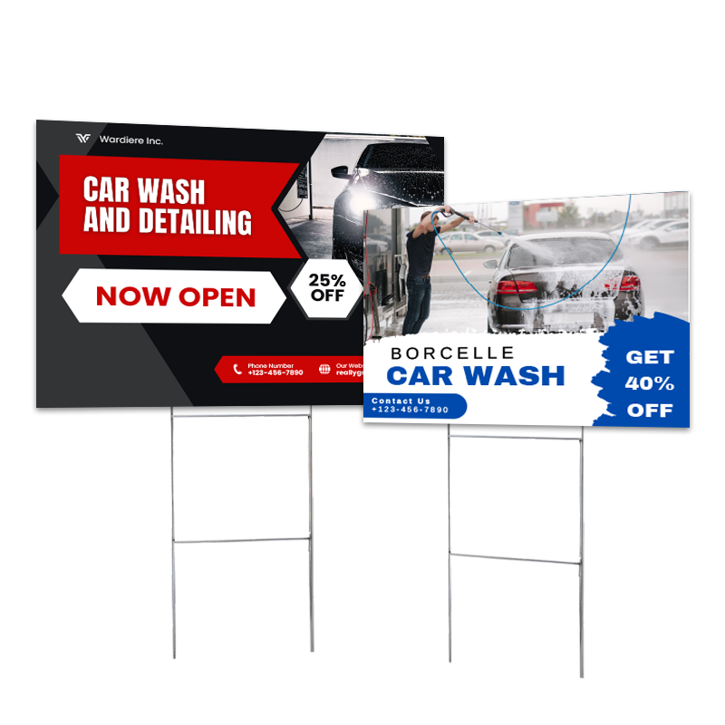 Car Wash Yard Sign