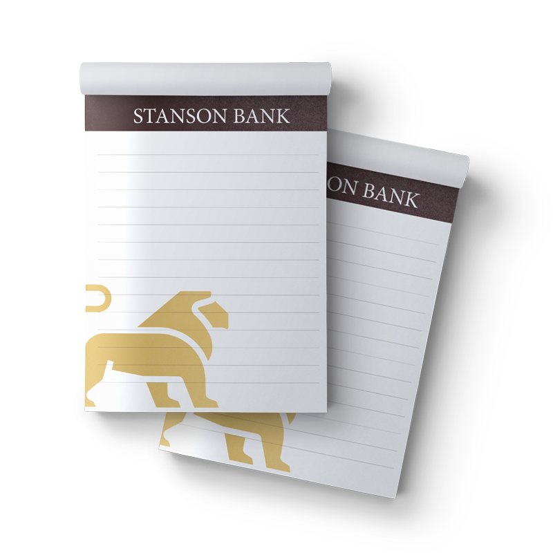 Notepads For Banks