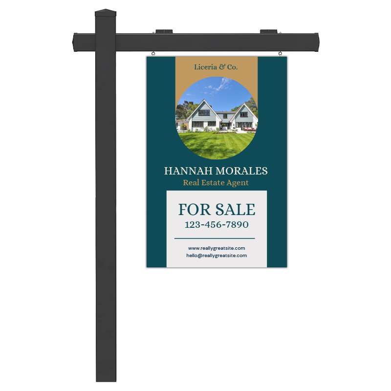 Real Estate Post Sign